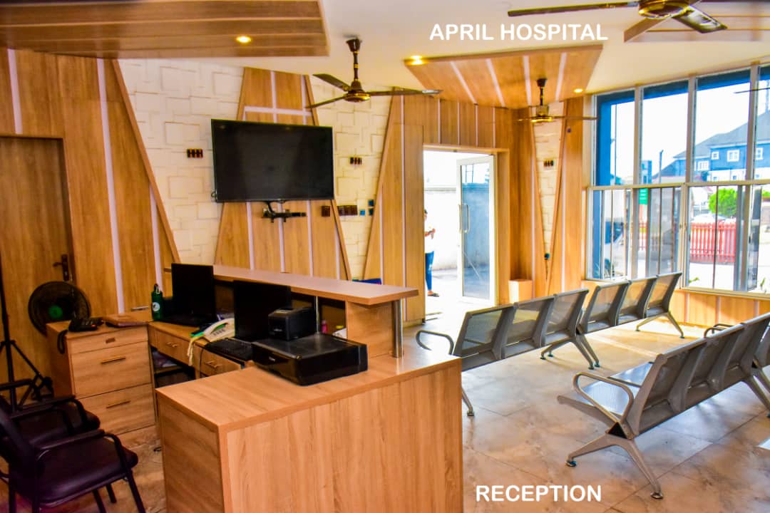 APRIL HOSPITAL RECEPTION DESK